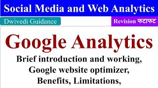 Google Analytics, Google website optimizer, Limitations, aktu mba, social media and web analytics