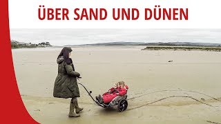 CROSSBUGGY 🏔️ Praxistest: Über Sand und Dünen | Outdoor Kinderwagen für Wandern, Trekking und Sport