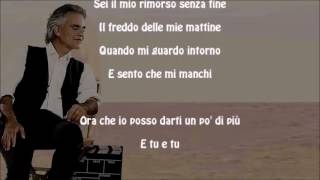 Mi Manchi - Andrea Bocelli \u0026 Kenny G - With Lyrics