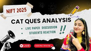 NIFT Entrance Exam 2025: Live Discussion \u0026 Question Analysis (9 PM Today)