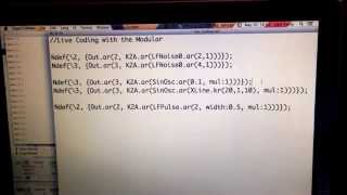 Live Coding with the Modular
