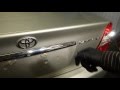 How to replace rear register plate light bulbs Toyota Camry. Years 2002 to 2015 How to replace rear register plate light bulbs Toyota Camry. Years 2002 to 2015