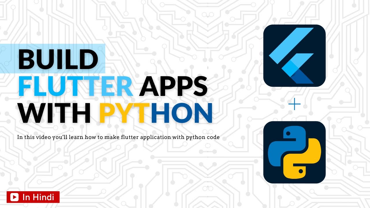 How To Build Flutter Apps Using Python || Flet Package - YouTube