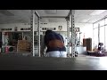 weighted pullups 280lbs. for 3 reps double overhand grip