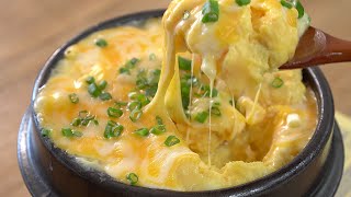 치즈계란찜 고소한 치즈와 계란의 만남 | Steamed eggs with cheese