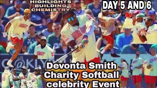 DAY 5 & 6 VLOG◇ Devonta Smith Celebrity Charity Softball event (Full Event) Philadelphia Eagles
