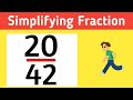 How to simplify the fraction 20/42 || 20/42 Simplified