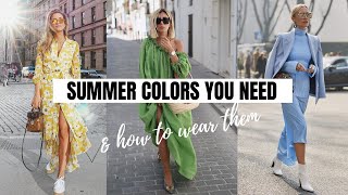 Summer's Most Flattering New Colors | 2021 Fashion Trends