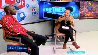 #theTrend: Brenda Wairimu schools Larry Madowo in Kiswahili