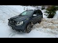 duster 4x4 vs suzuki jimny in deep snow offroad