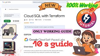 Cloud SQL with Terraform #GSP234 With Explanation #qwiklabs #arcade