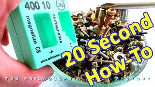 In 20 seconds - How to use Wiha 40010 Magnetizer or Demagnetizer