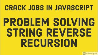 Problem Solving String Reverse #33