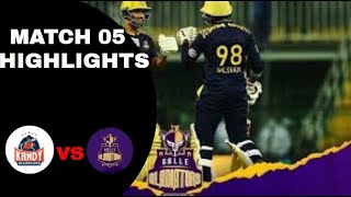 [Match 05] Galle Gladiators vs Kandy Warriors  Full Match Highlights LPL 2021 # sri lankan cricket