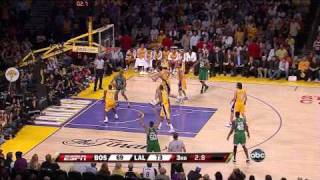 PJ Brown Dunks on Kobe Bryant!!! (6.12.08)