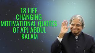 18 Best Motivational quotes Of APJ Abdul Kalam