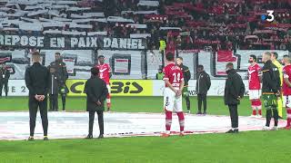 Derby VAFC-RC Lens : la minute de silence en hommage à Daniel Leclercq