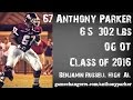 #67 Anthony Parker / OG, OT / Benjamin Russell High (AL) Class of 2016