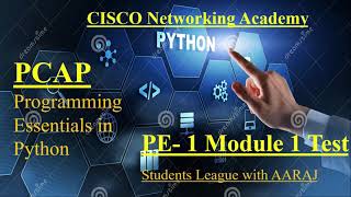 Cisco Programming Essentials in Python - PCAP | PE 1 Module 1 Test | CISCO Python Essential.