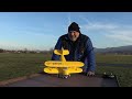 beechcraft staggerwing xk a300 d17s 550mm rc biplane rtf yellow maiden flight