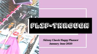 Skinny Classic Half Sheet Happy Planner Flipthrough January 2020-June 2020 | Happynichi