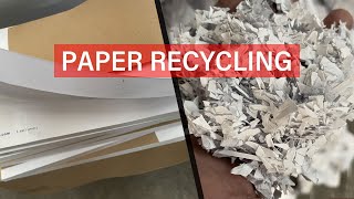 【PF600·10mm】Video on using paper recycling and crushing equipment