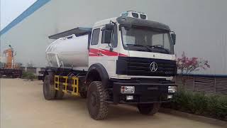 beiben 4x4 north benz cesspool sludge sewage sucking truck wechat/whatsapp/viber:86-13635733504