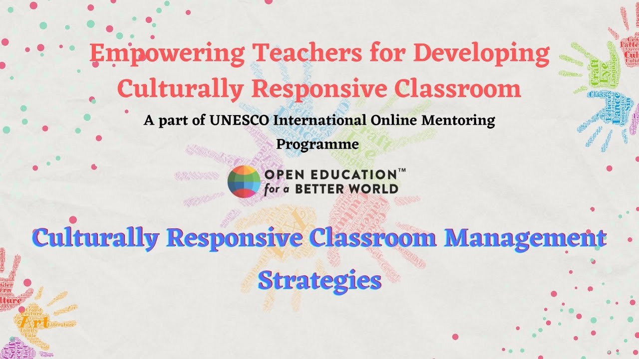 Culturally Responsive Classroom Management Strategies - YouTube