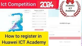 How to Register and Login in Huawei ICT Academy Online 2024