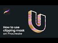 How to use clipping mask on Procreate. Procreate tips #shorts.