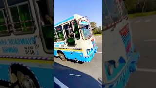 हरियाणा रोडवेज की दमदार ड्राइविंग || Most Beautiful BS6 bus of Haryana Roadways shorts status video