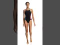 speedo turnz vee 2 color block one piece swimsuit swimoutlet.com