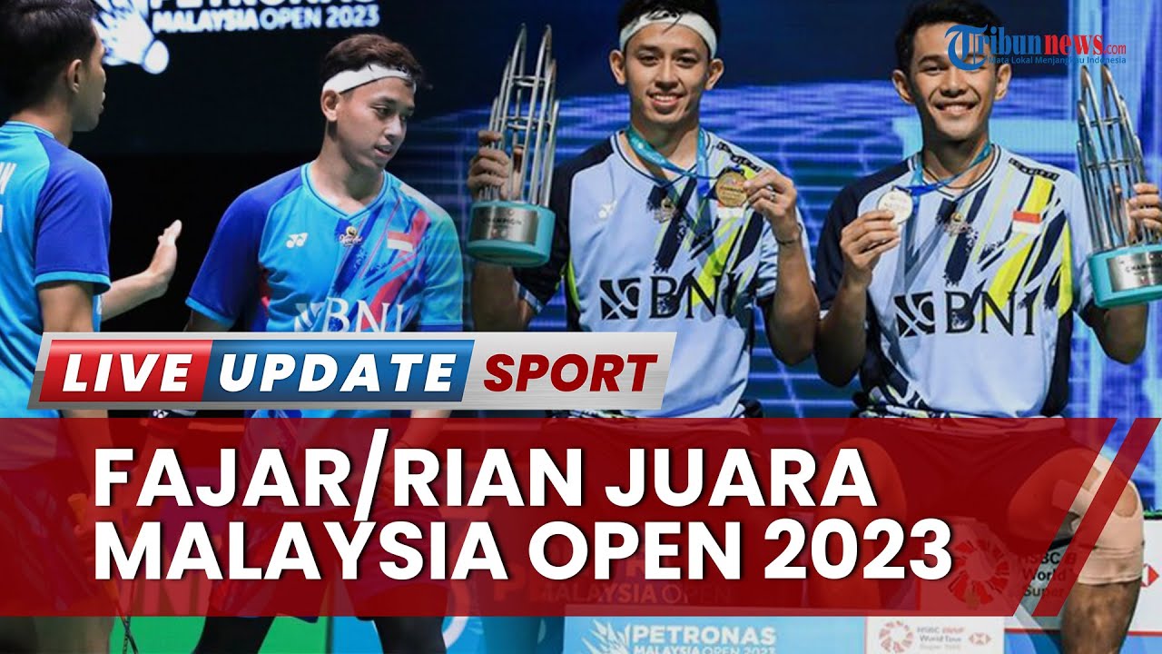 Fajar/Rian Juara Malaysia Open 2023: Diberi Selamat Presiden Jokowi ...