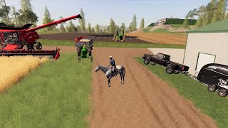 Buying a race horse and harvesting fields | Suits to boots 11 | Farming Simulator 19