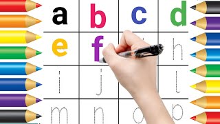 small letters abc writing | abcd song | kids video, english alphabet | small letters #izzukids