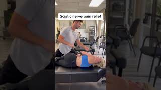 Sciatic nerve pain relief! #chiropractor #cracks #adjustment #health #sciatica
