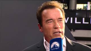 Terminator: Genisys: Arnold Schwarzenegger Berlin Red Carpet Movie Interview | ScreenSlam