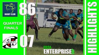 KCB Rugby Club 86-7 Catholic Monks | 2024 Enterprise Cup Quarter Finals Highlights