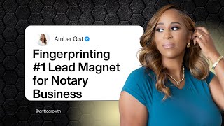 Fingerprinting #1 Lead Magnet for Notary Work #notary