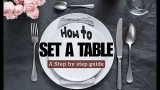 Basic TABLE SETUP for Hotel, Restaurant, or Home | F&B Service training I For Lunch or Dinner
