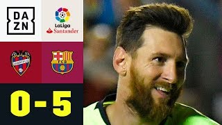 Lionel-Messi-Gala: Barcelona triumphiert haushoch: Levante - Barcelona 0:5 | La Liga | Highlights