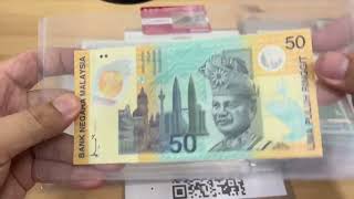 【马来西亚旧钞票旧钱币  / Malaysia Old Banknotes Ep.94Ｂ】马来西亚🇲🇾 旧钱币 duit lama RM50 全套 第一代到第十四代 看看你收藏第几代