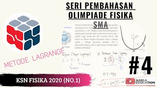 SIAP KSN FISIKA 2022 | PEMBAHASAN KSN FISIKA SMA TAHUN 2020 TINGKAT KABUPATEN NO.1 (METODE LAGRANGE)