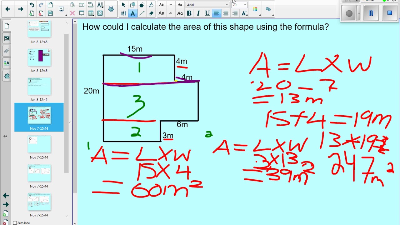 Block 5 Lesson 4.2 To Find The Area Of Compound Shapes - YouTube