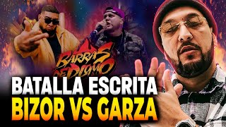 💀 GARZA LE SABE A LAS ESCRITAS 💀 | PIEZAS REACCIONA A BIZOR VS GARZA | BARRAS DE PLOMO