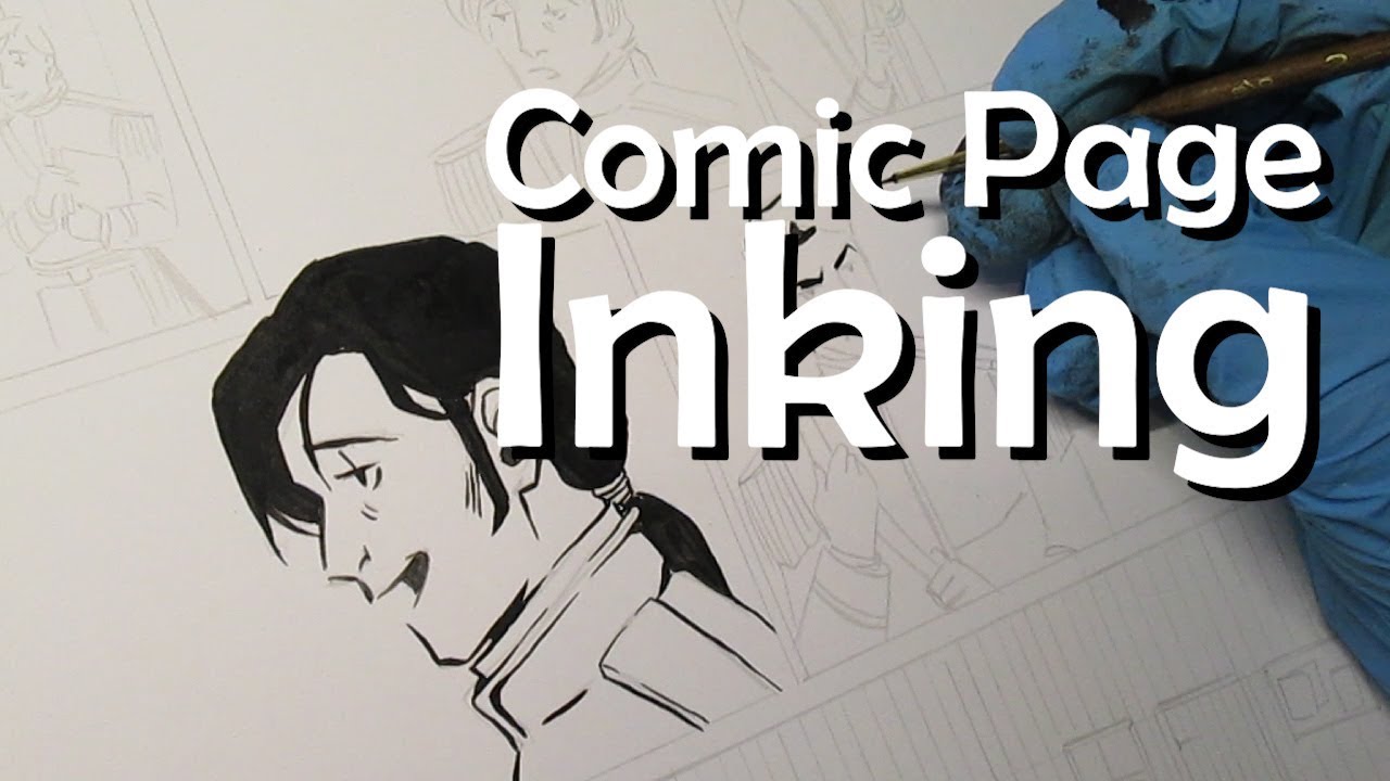 Comic Page Inking Youtube