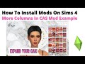 How To Install More Columns In CAS Mod For Sims 4 | 2023