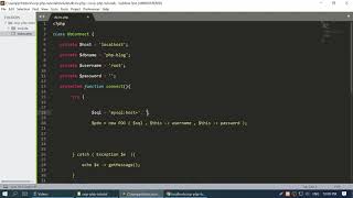 Part 1 How to connect to database in OOP PHP PDO