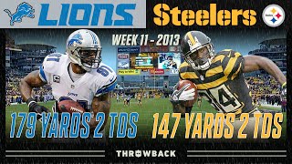 Megatron vs. AB: Battle of the UNGUARDABLES! (Lions vs. Steelers 2013, Week 11)