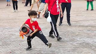 小小淨爐手架勢十足/太子女乩參禮後說要去泡茶後退駕~新營太子宮進香團